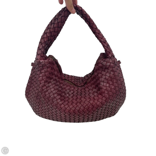 Handbag Leather By Vera Pelle, Size: Large