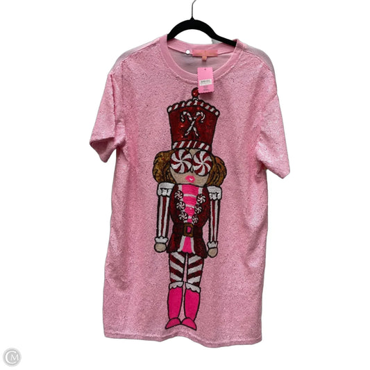 Dress Casual Short By Simply Southern In Pink, Size: S