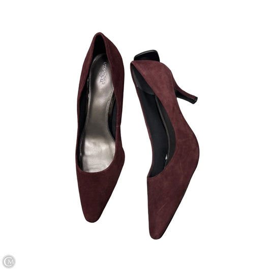 Shoes Heels Kitten By East 5th In Maroon, Size: 11