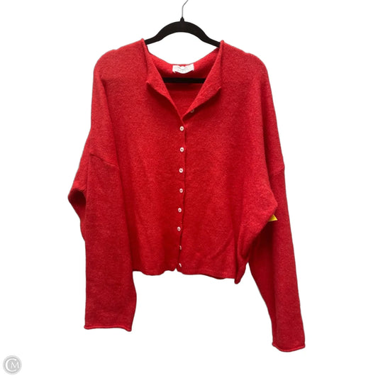 Sweater Cardigan By The Native One In Red, Size: M
