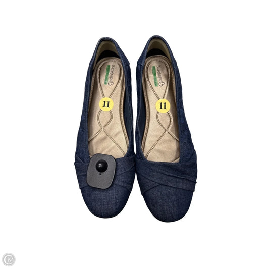 Shoes Flats By Bare Traps In Blue Denim, Size: 11