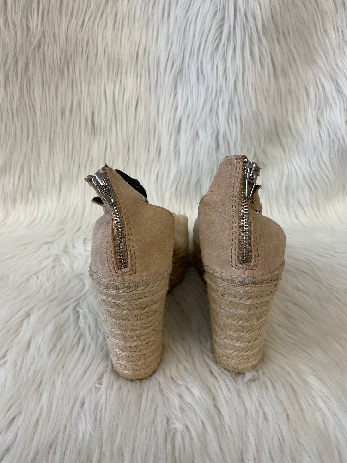 Beige Sandals Heels Wedge Dolce Vita, Size 10