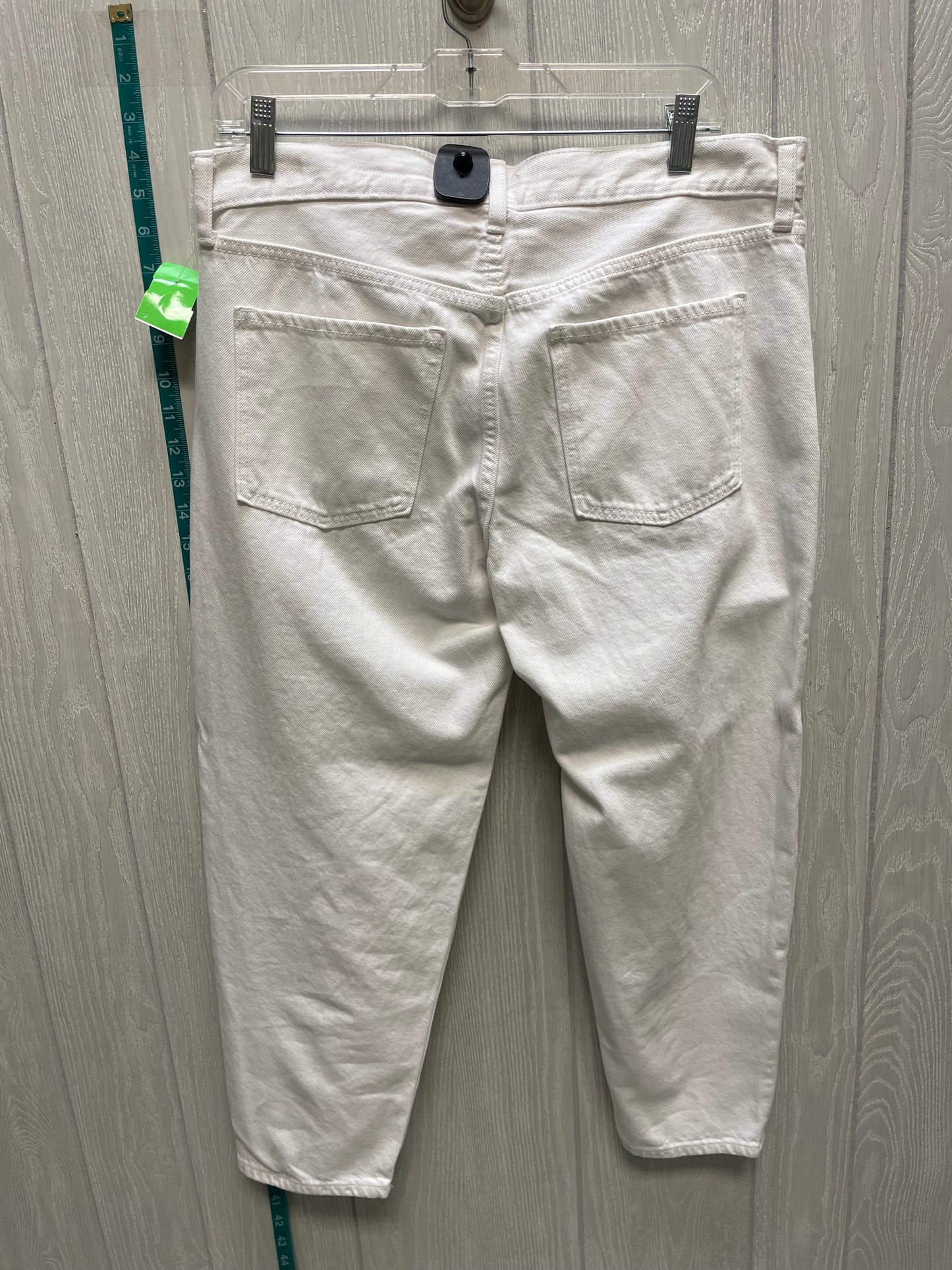 White Denim Jeans Straight Old Navy, Size 8