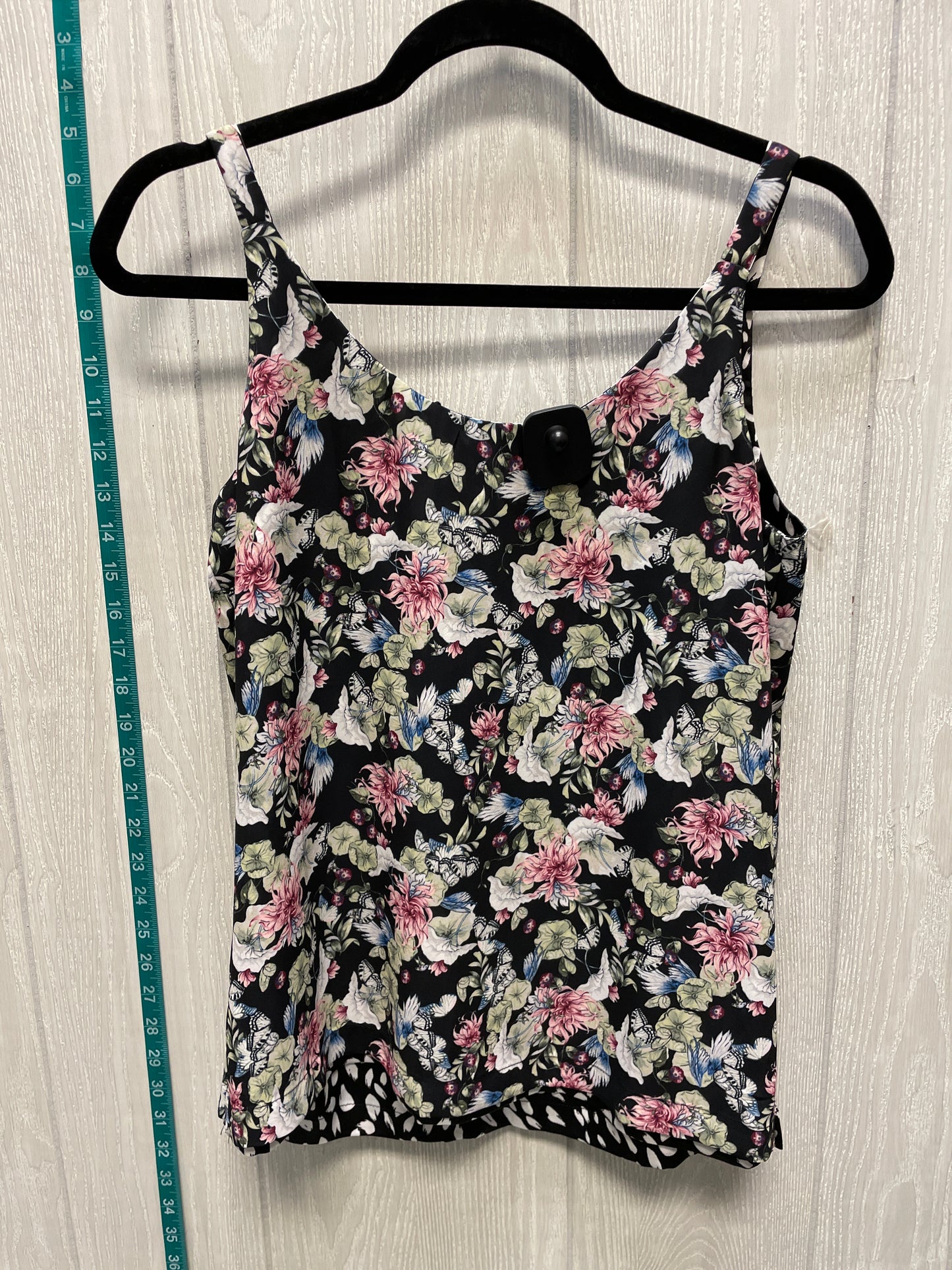 Floral Print Blouse Sleeveless White House Black Market, Size Xs