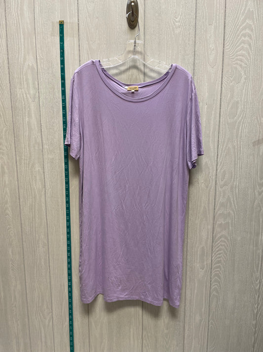 Purple Dress Casual Short Piko, Size L