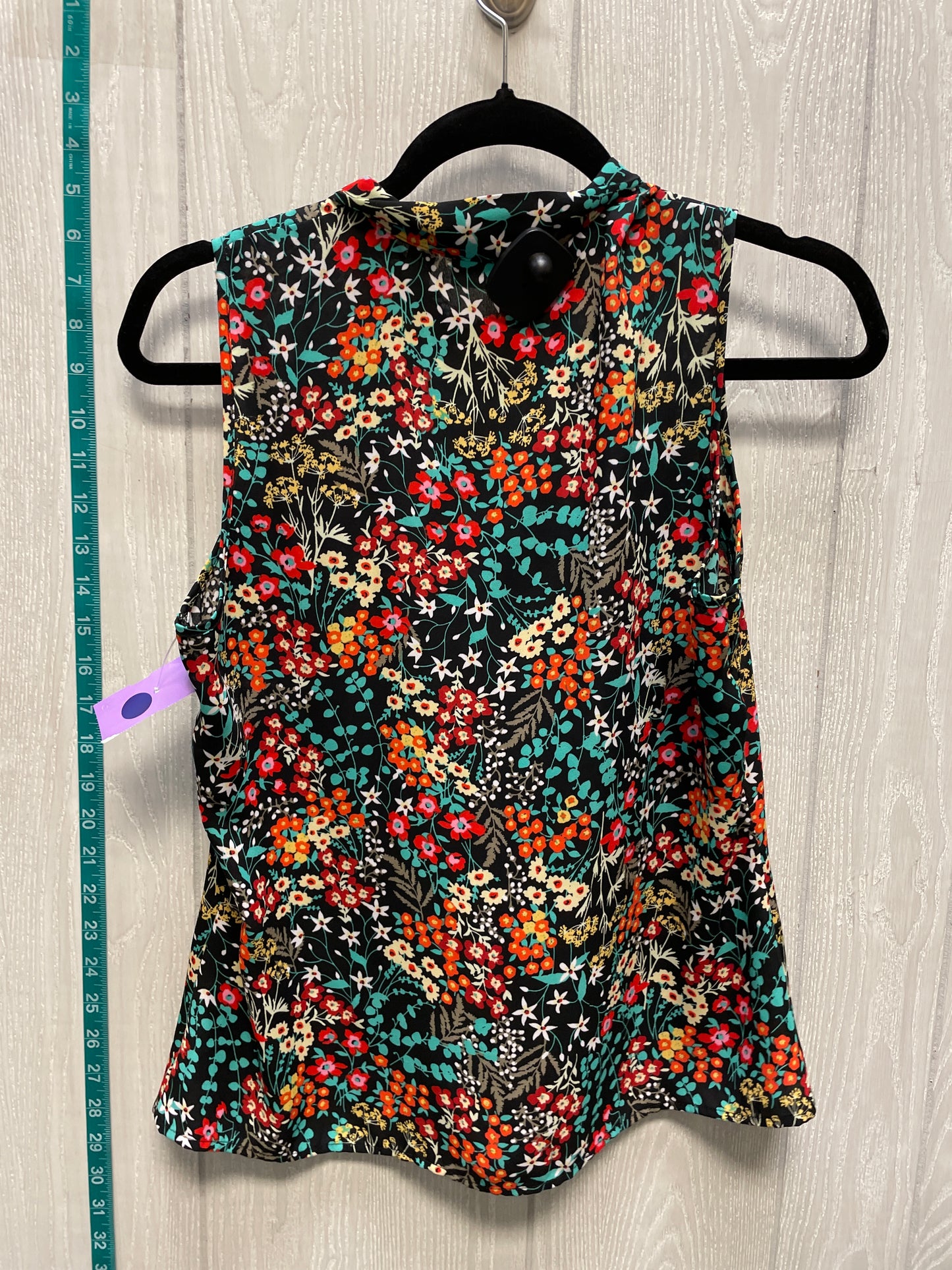 Floral Print Blouse Sleeveless New York And Co, Size S