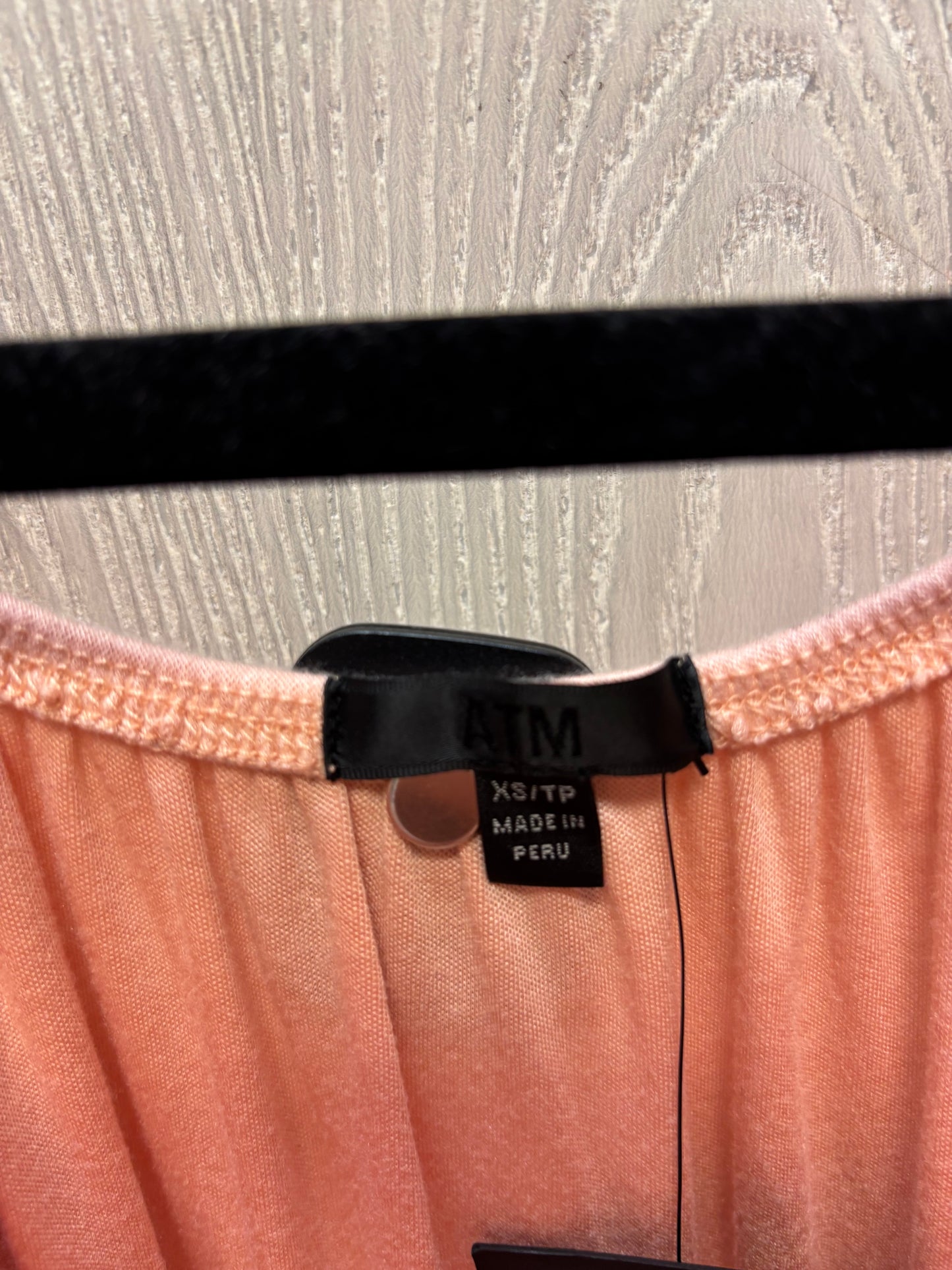 Dress Casual Short By Atm In Peach, Size: Xs