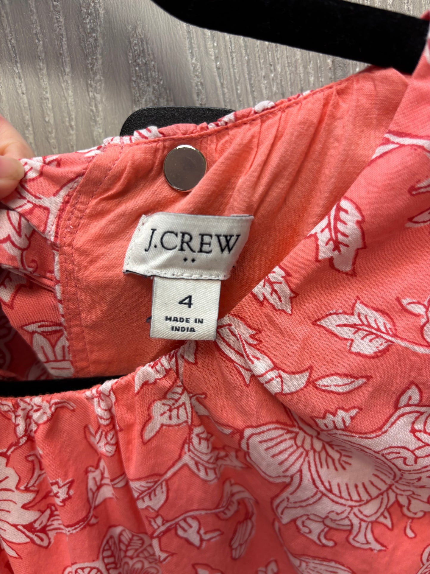 Dress Casual Short By J. Crew In Pink & White, Size: S