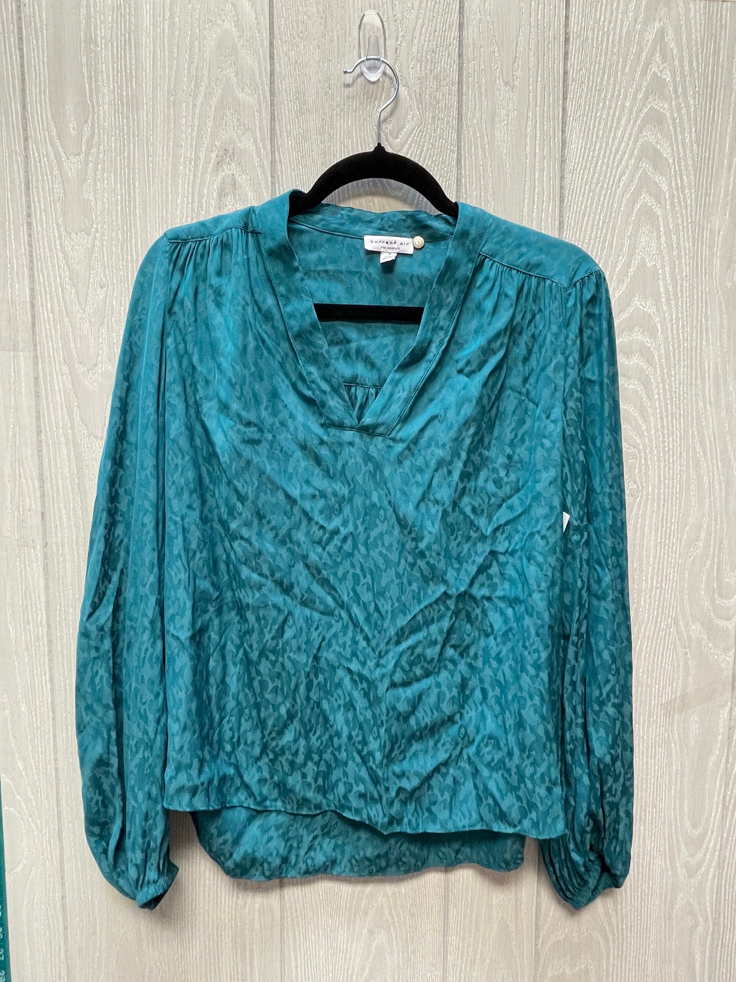 Blouse Long Sleeve By Current Air In Green, Size: S