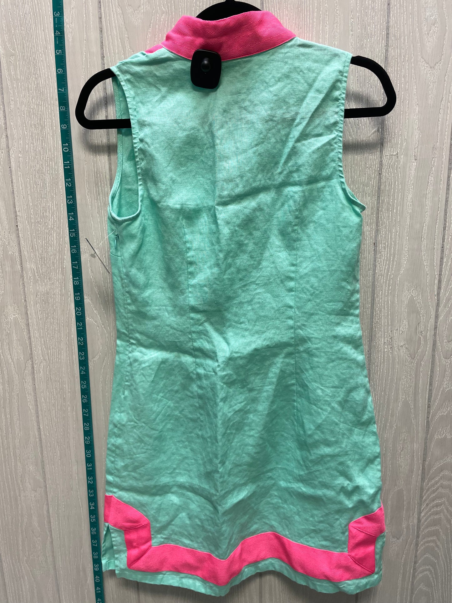 Green & Pink Dress Casual Short Sail To Sable, Size S