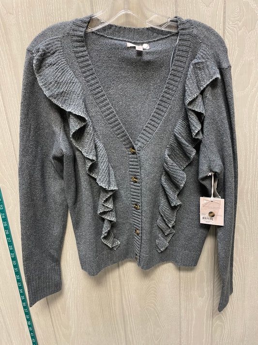 Sweater Cardigan By Lc Lauren Conrad In Grey, Size: L