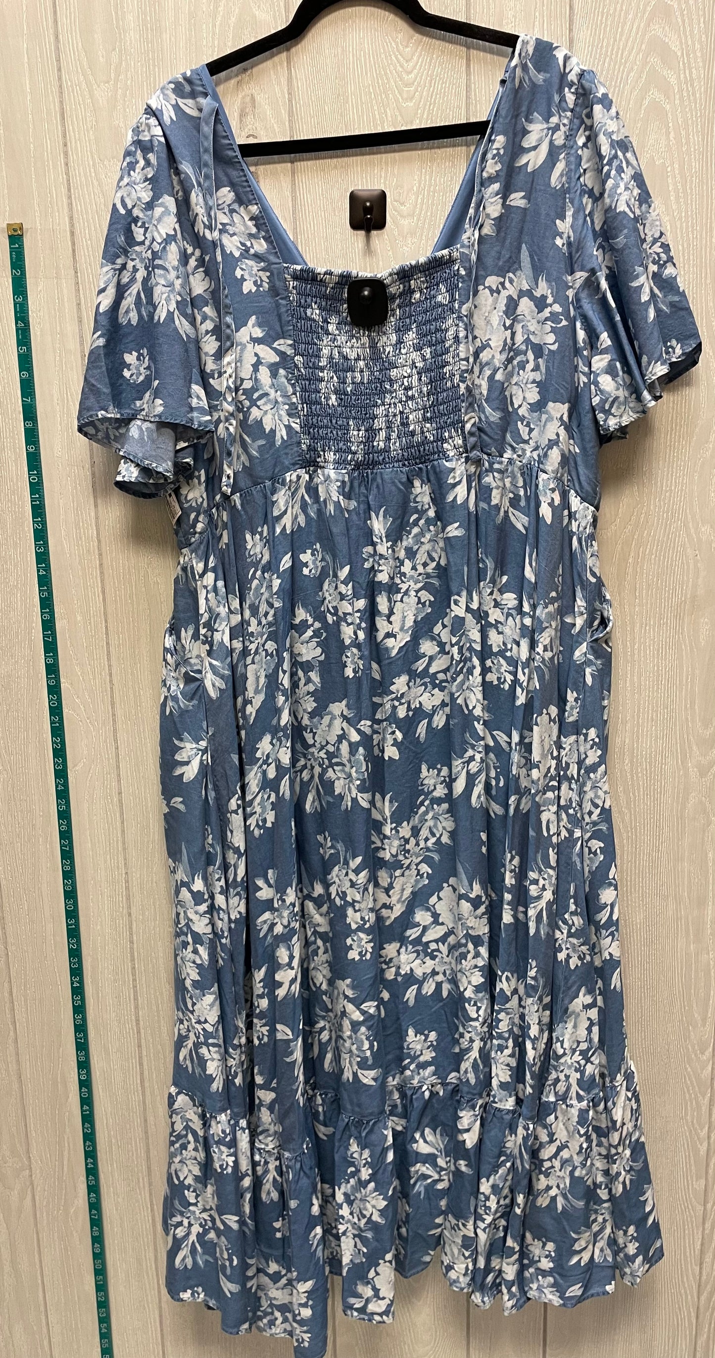 Dress Casual Maxi By Torrid In Blue Denim, Size: 3x