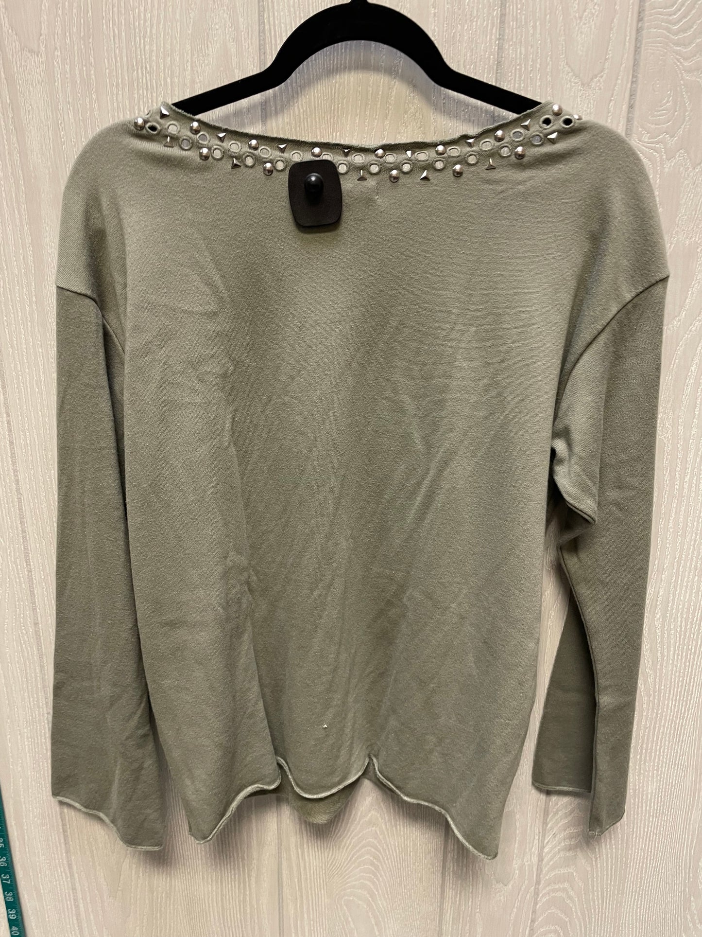 Top Long Sleeve By Max Jeans In Green, Size: S