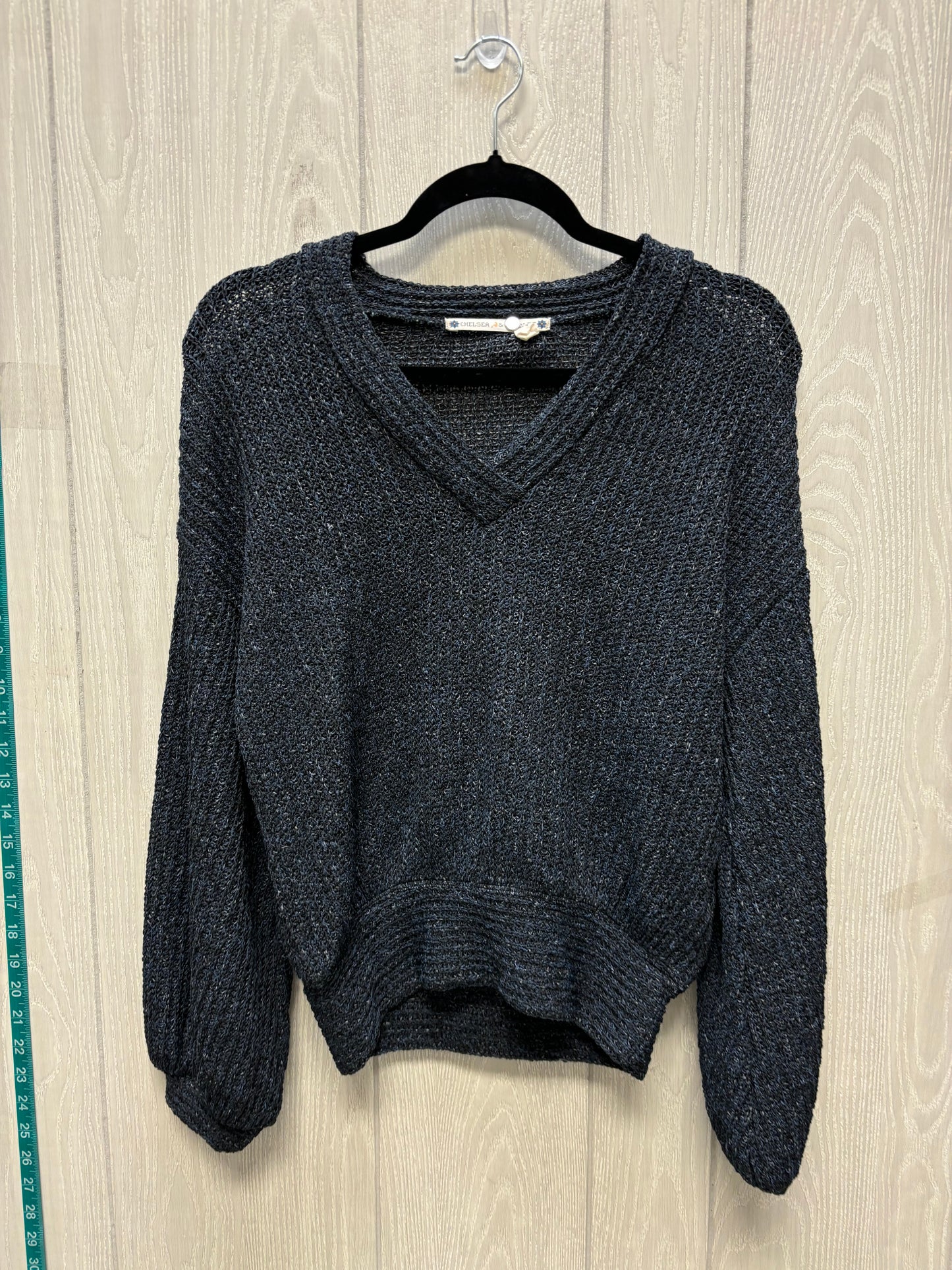 Sweater By Chelsea And Violet In Black & Blue, Size: Xs