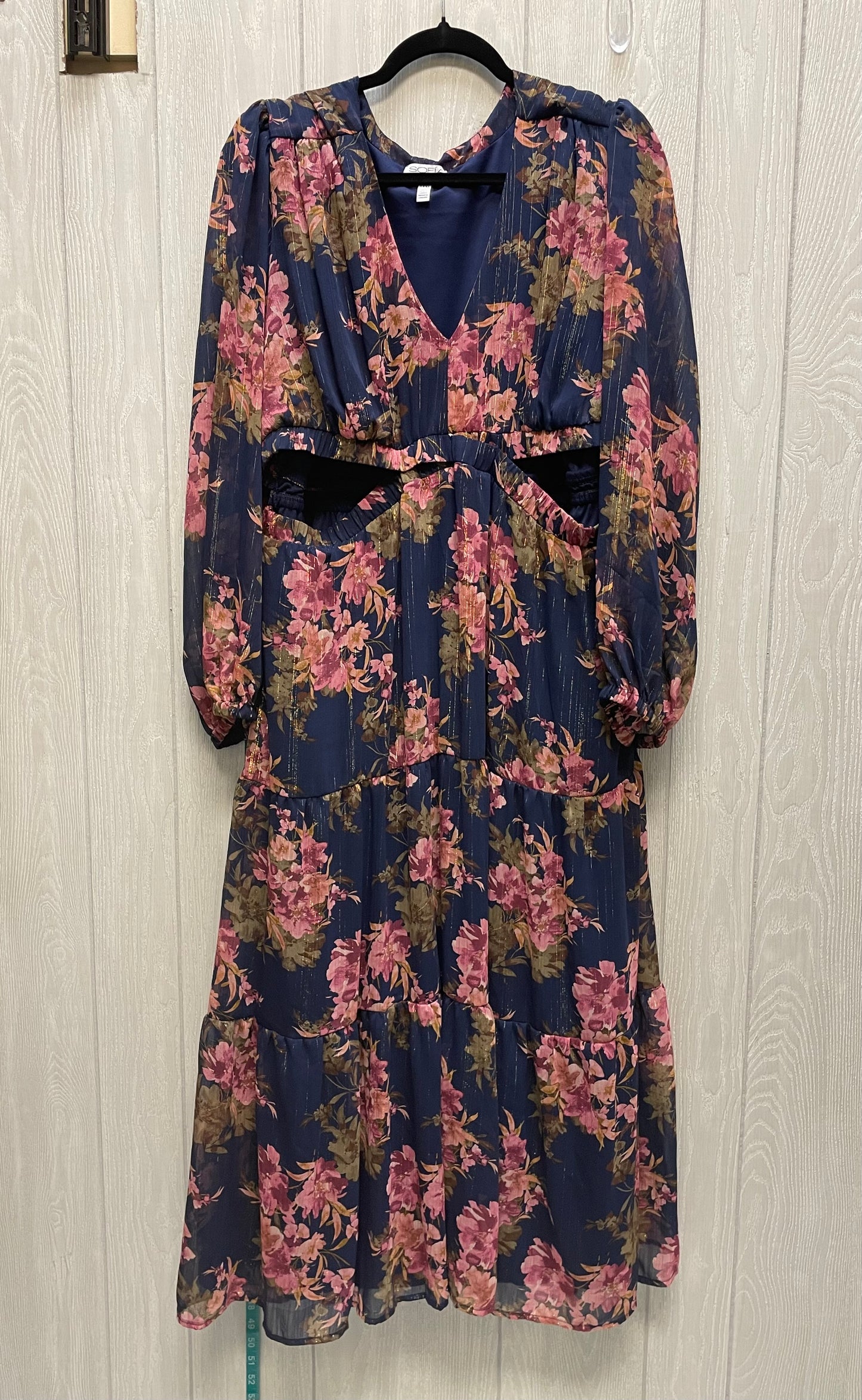 Dress Casual Maxi By Sofia By Sofia Vergara In Floral Print, Size: 3x