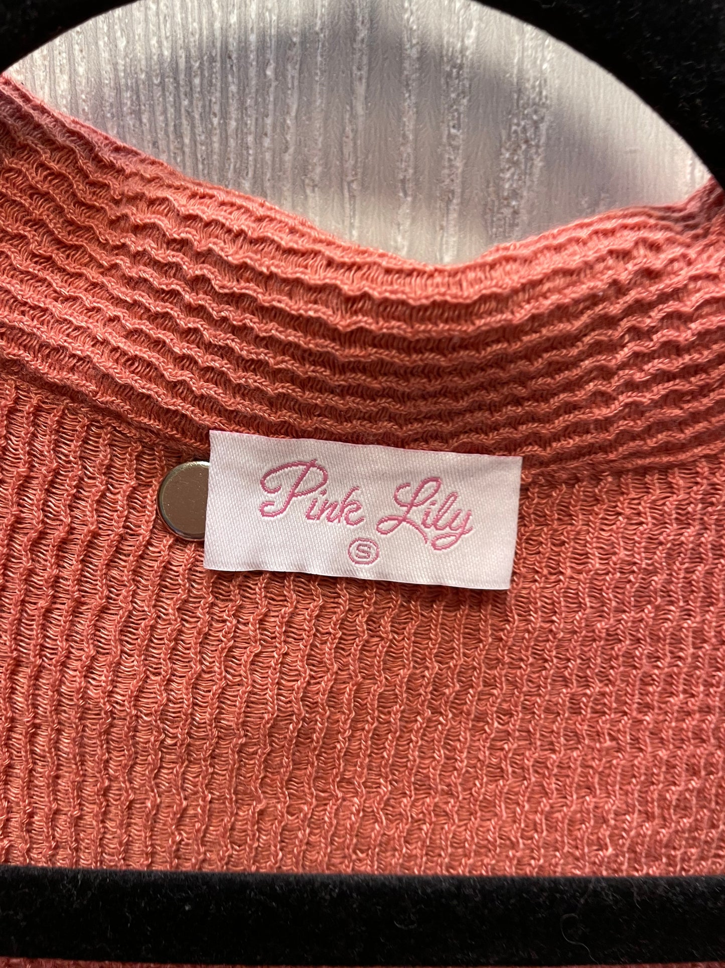 Jacket Utility By Pink Lily In Orange, Size: S