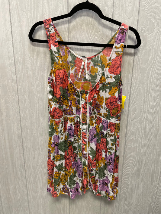 Top Sleeveless By Anthropologie In Floral Print, Size: M