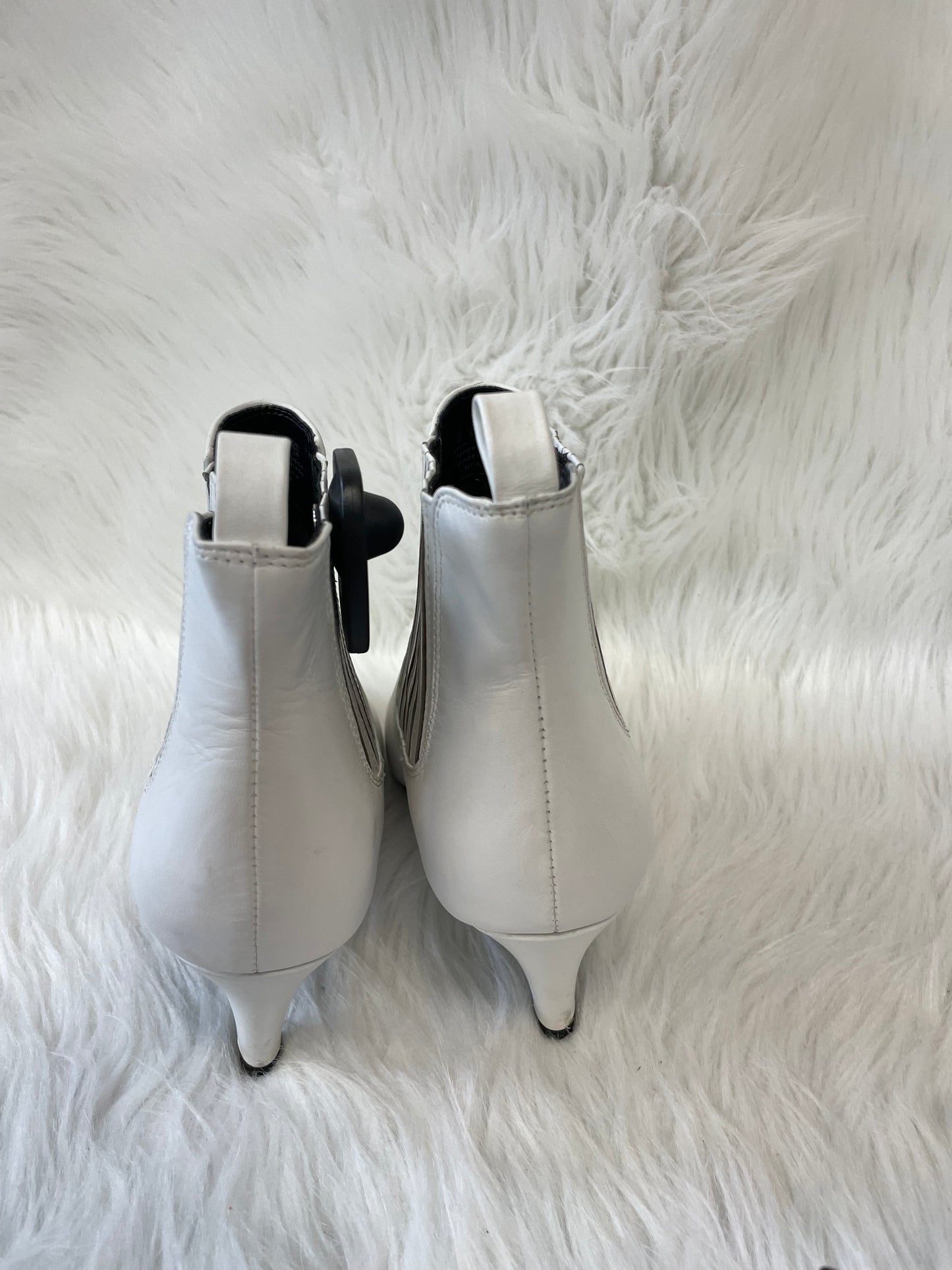 Boots Ankle Heels By Bleecker & Bond In White, Size: 7