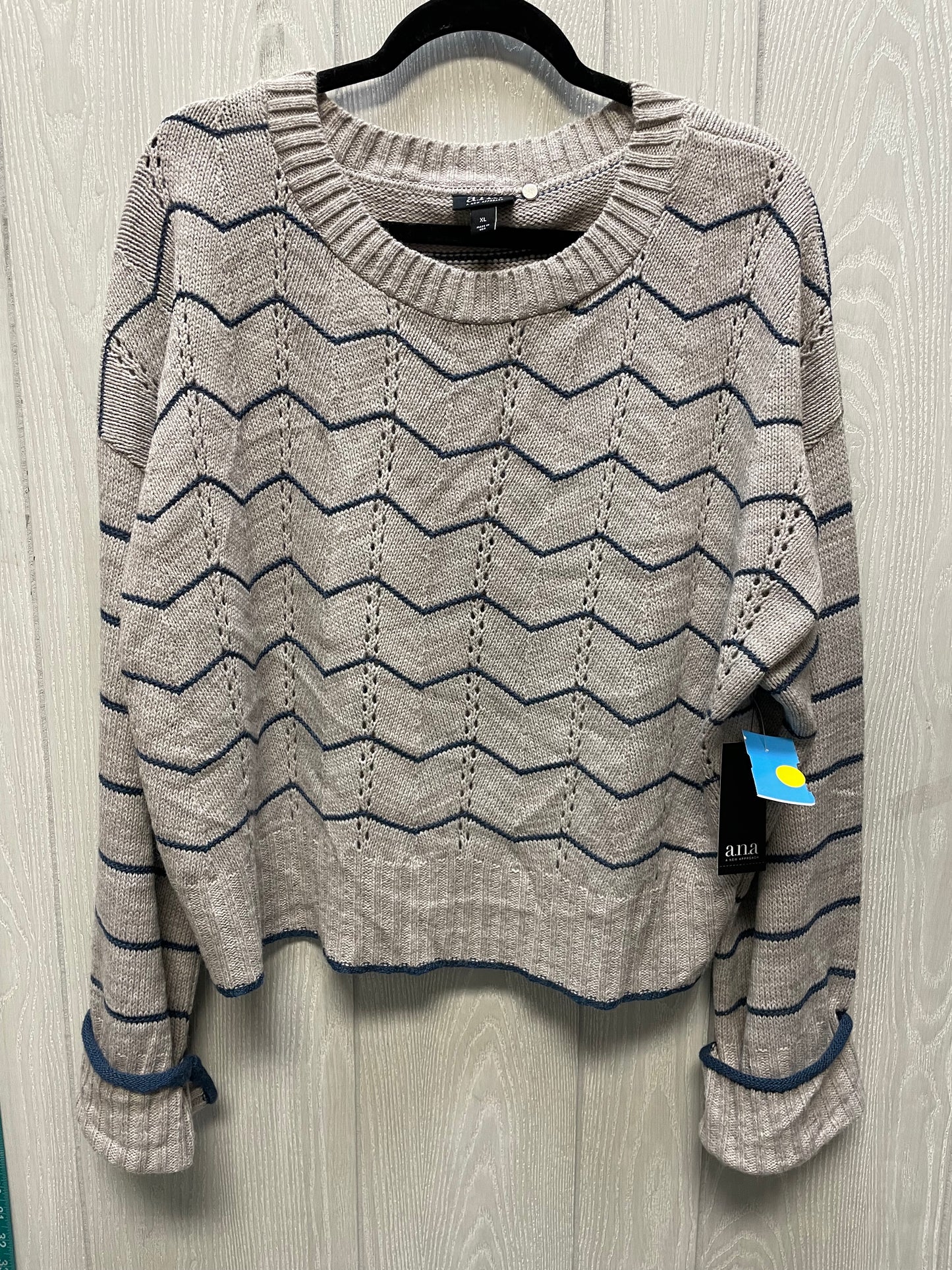 Sweater By Ana In Striped Pattern, Size: Xl