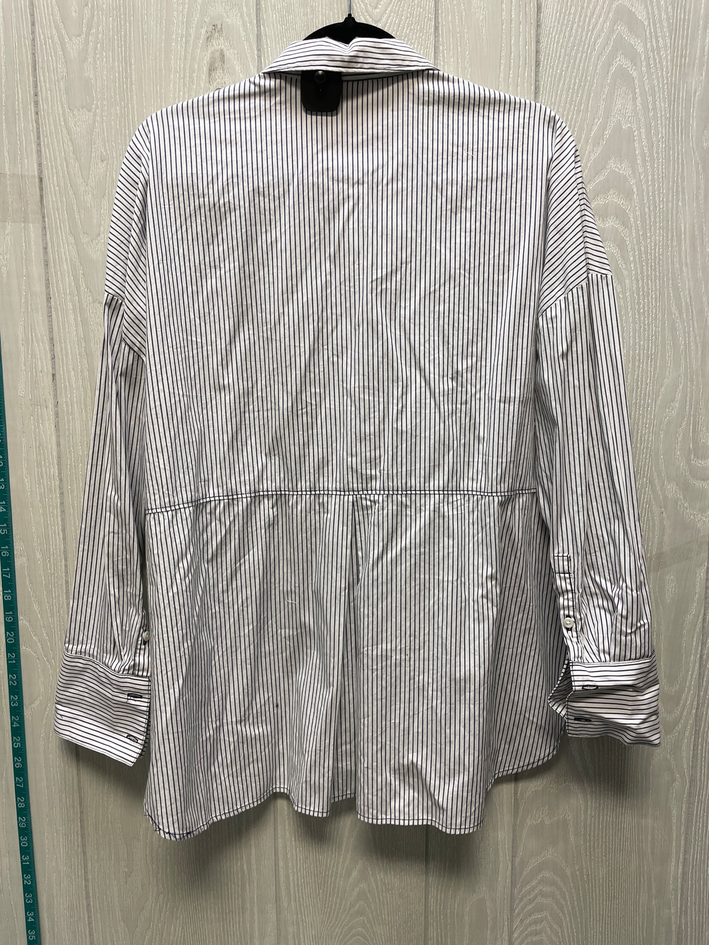 Tunic Long Sleeve By A New Day In Striped Pattern, Size: L