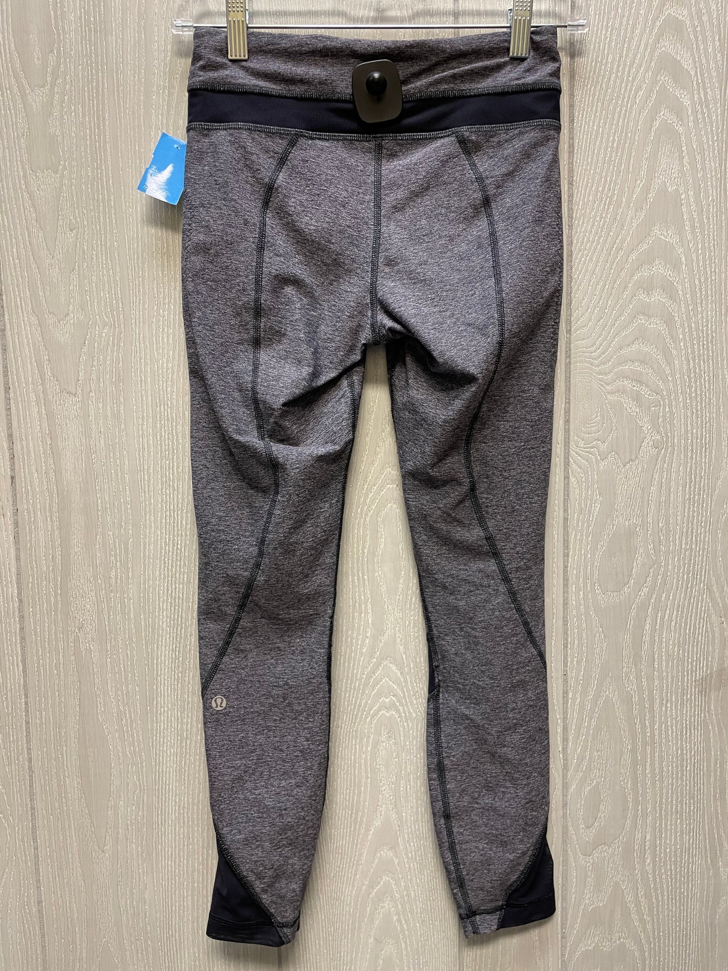 Athletic Leggings By Lululemon In Grey & White, Size: 4