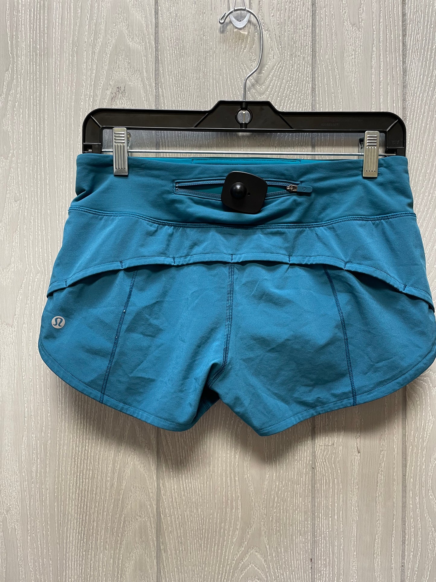 Athletic Shorts By Lululemon In Teal, Size: 4