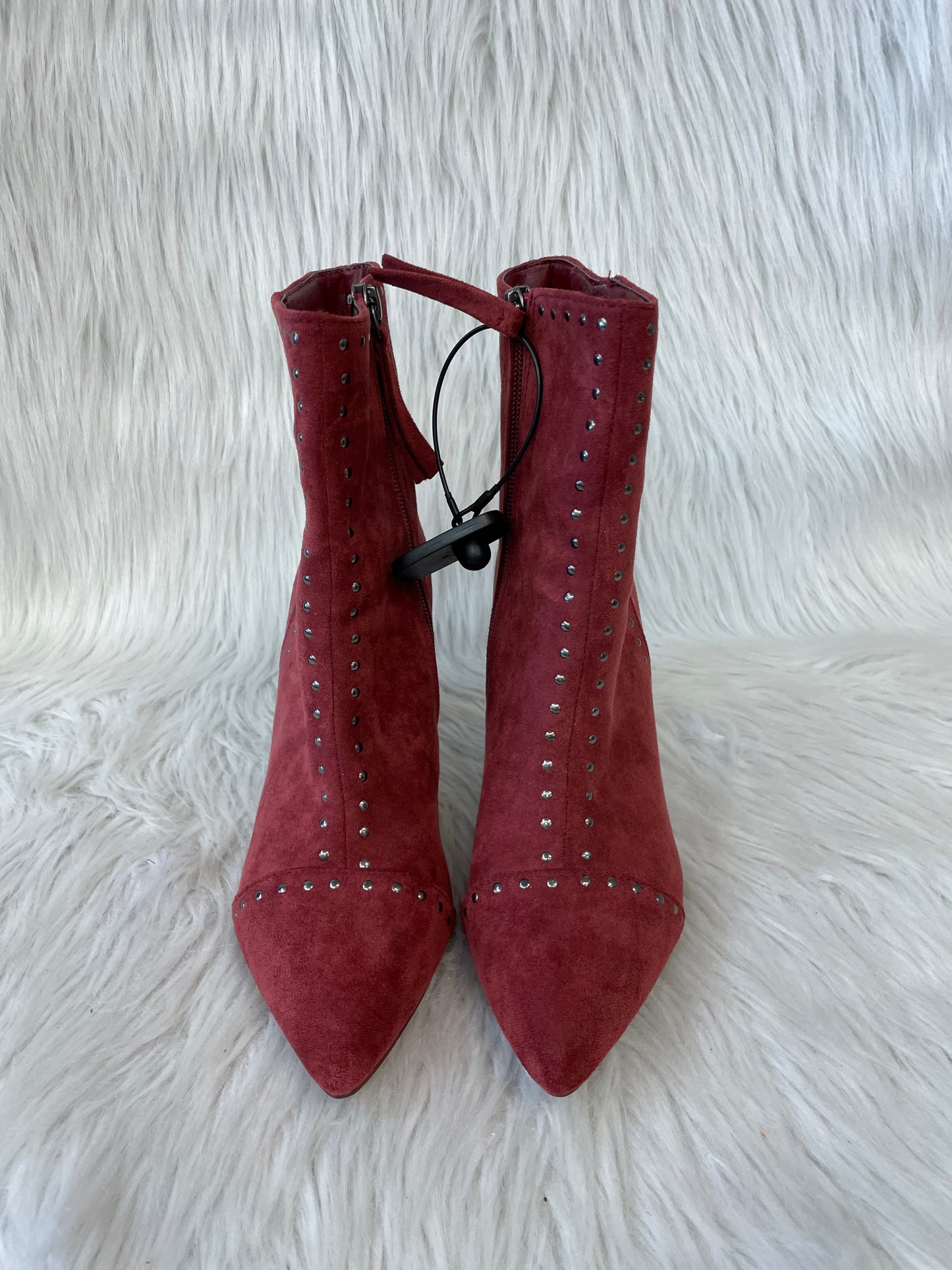 Boots Ankle Heels By Universal Thread In Red, Size: 7.5