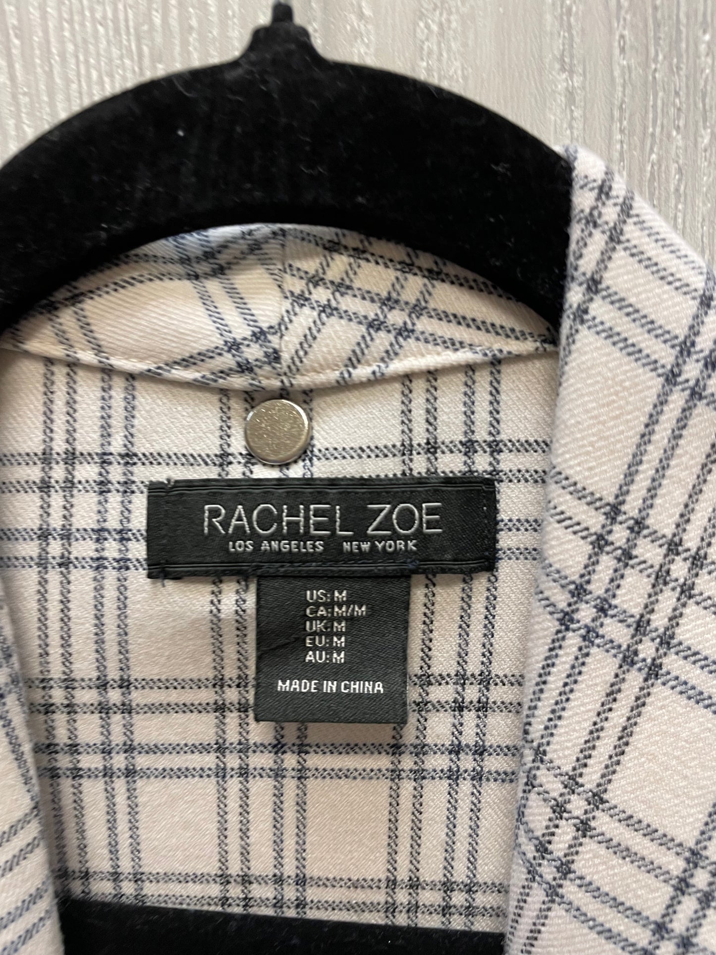 Jacket Other By Rachel Zoe In Plaid Pattern, Size: M