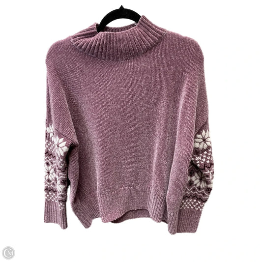 Sweater By Christian Siriano In Purple & Yellow, Size: Xl