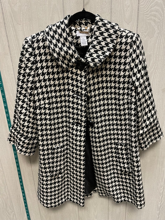 Coat Other By Carmen By Carmen Marc Valvo In Black & White, Size: L