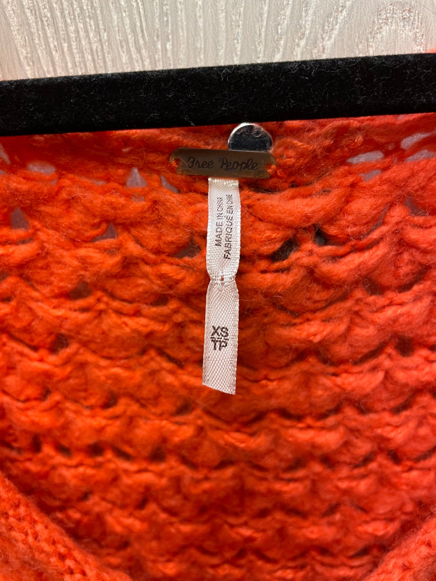 Sweater By Free People In Orange, Size: Xs