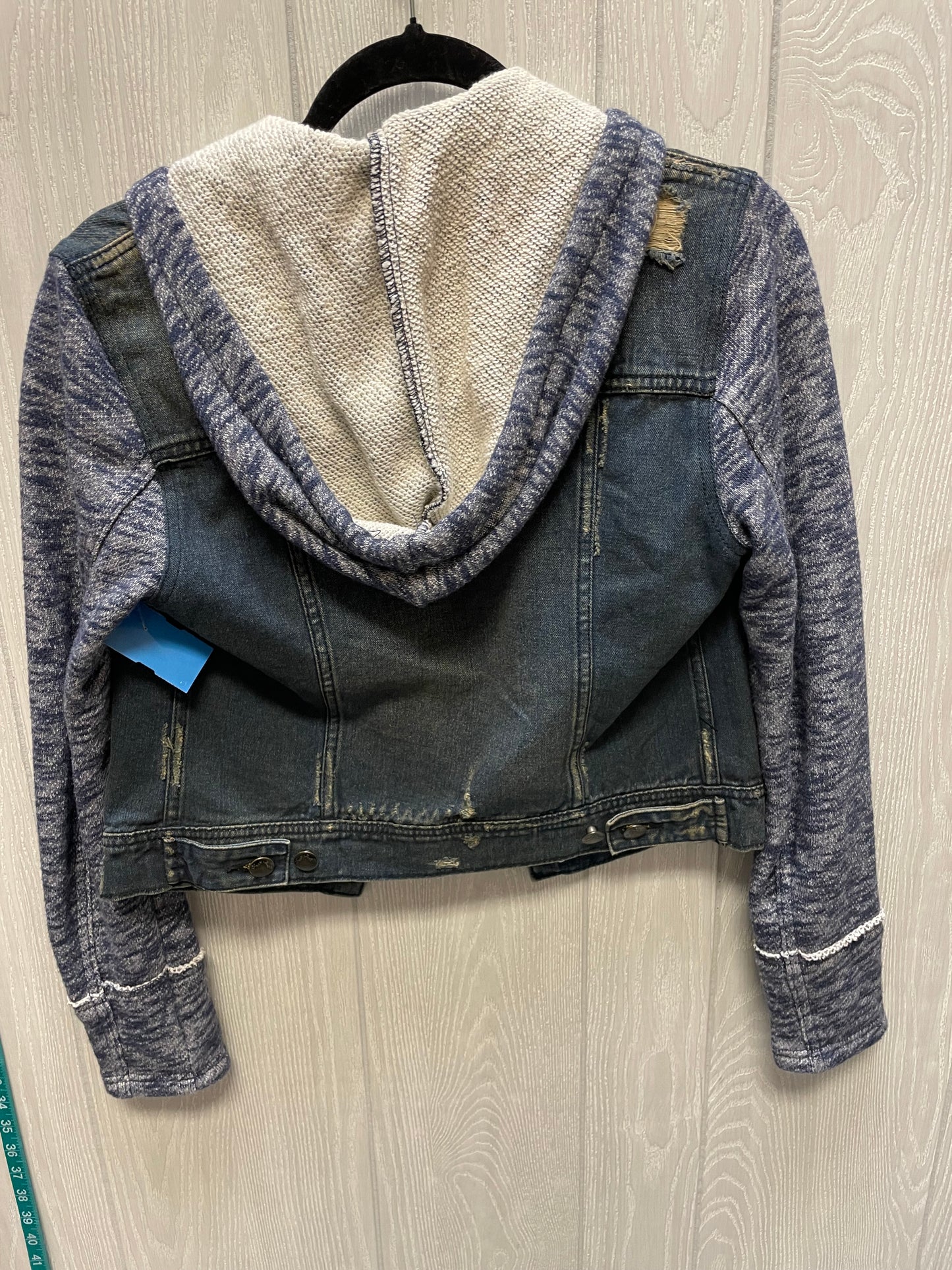 Jacket Denim By Free People In Blue Denim, Size: Xs