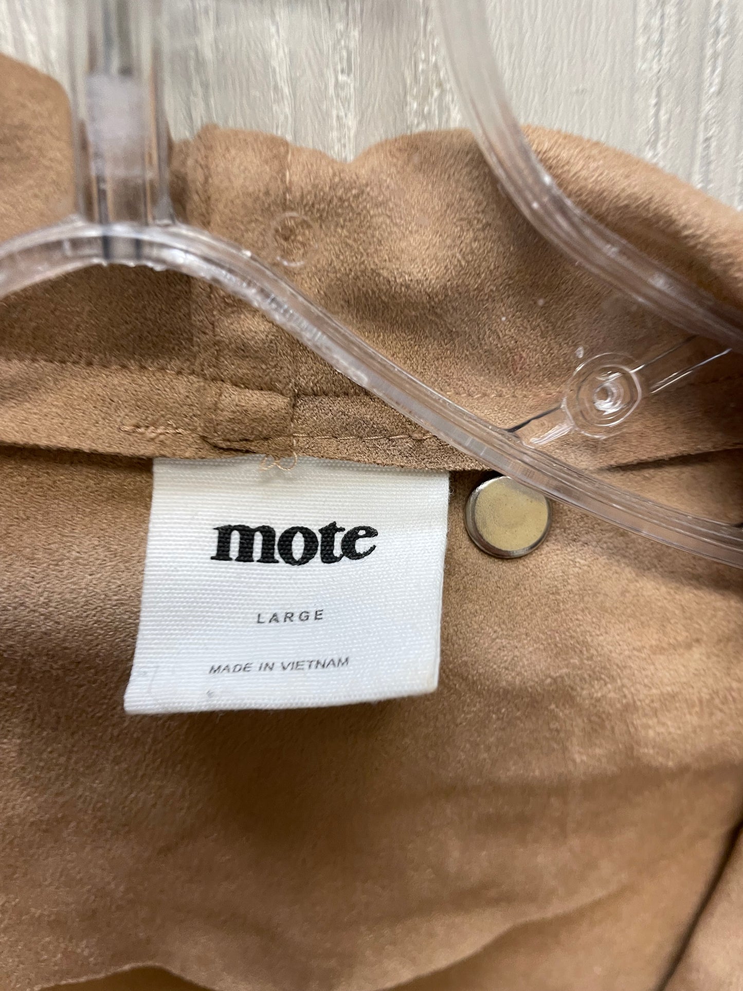 Jacket Moto By MOTE In Tan, Size: L