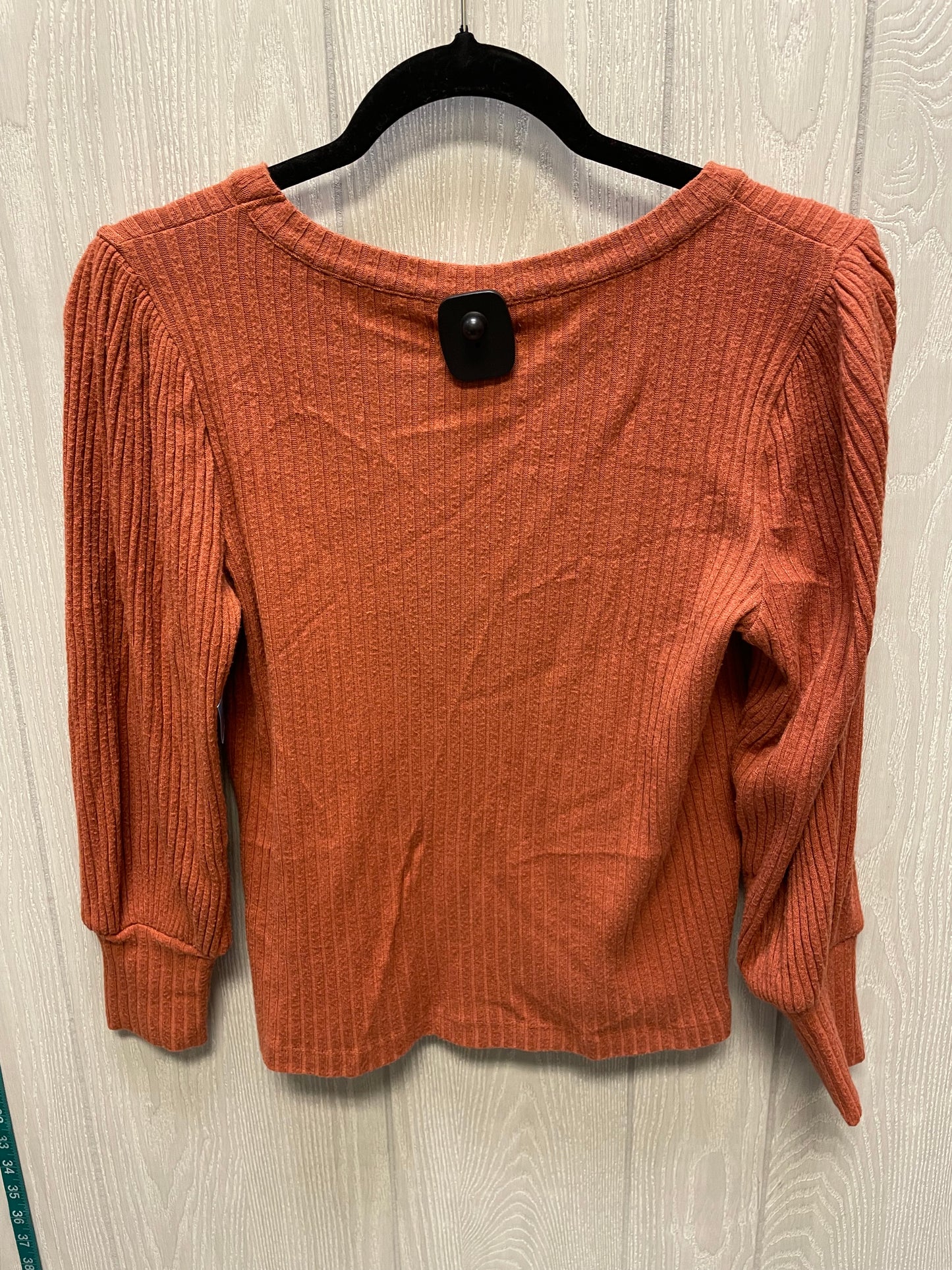 Top Long Sleeve By Madewell In Brown, Size: S