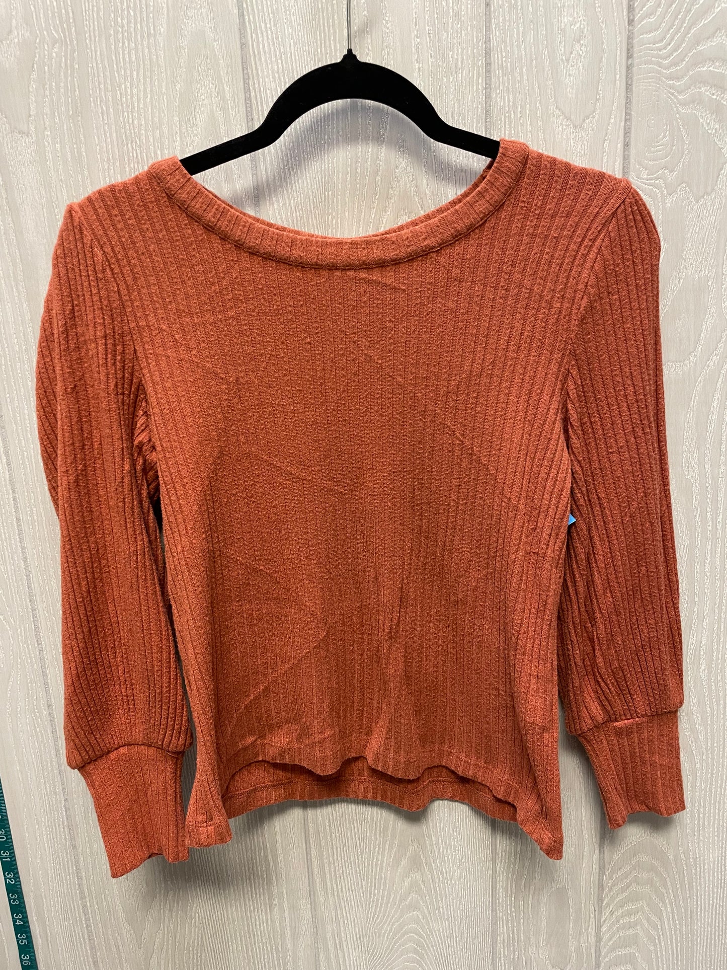 Top Long Sleeve By Madewell In Brown, Size: S