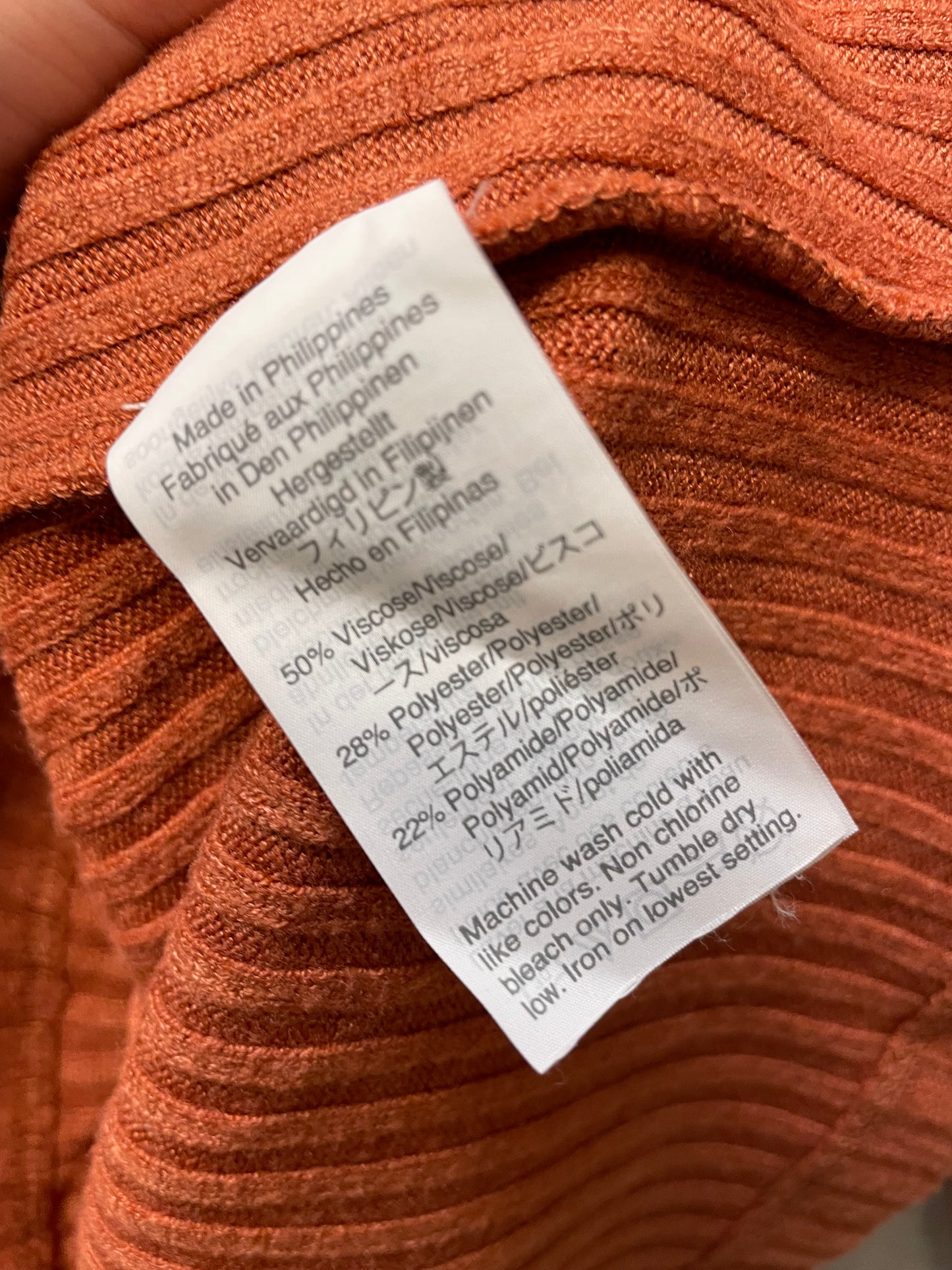 Top Long Sleeve By Madewell In Brown, Size: S
