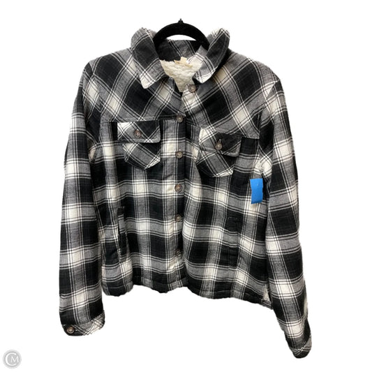 Jacket Other By Hem & Thread In Plaid Pattern, Size: L
