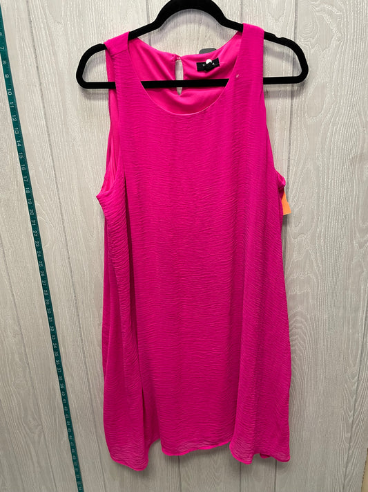 Dress Casual Short By Tacera In Pink, Size: 2x