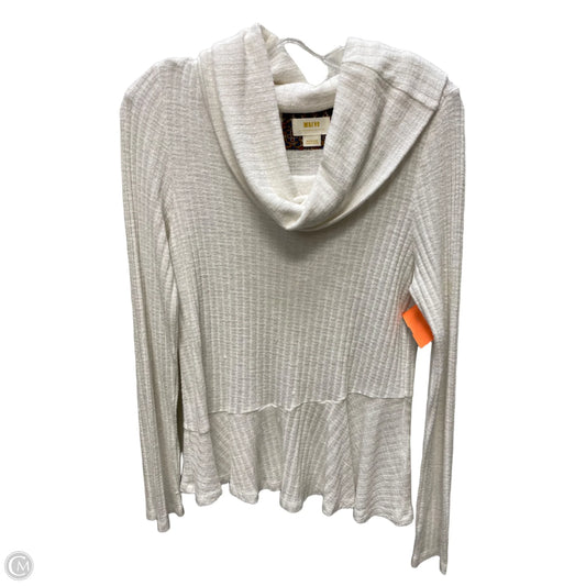 Top Long Sleeve By Maeve In Cream, Size: Medium