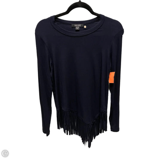 Top Long Sleeve By Karen Kane In Navy, Size: S