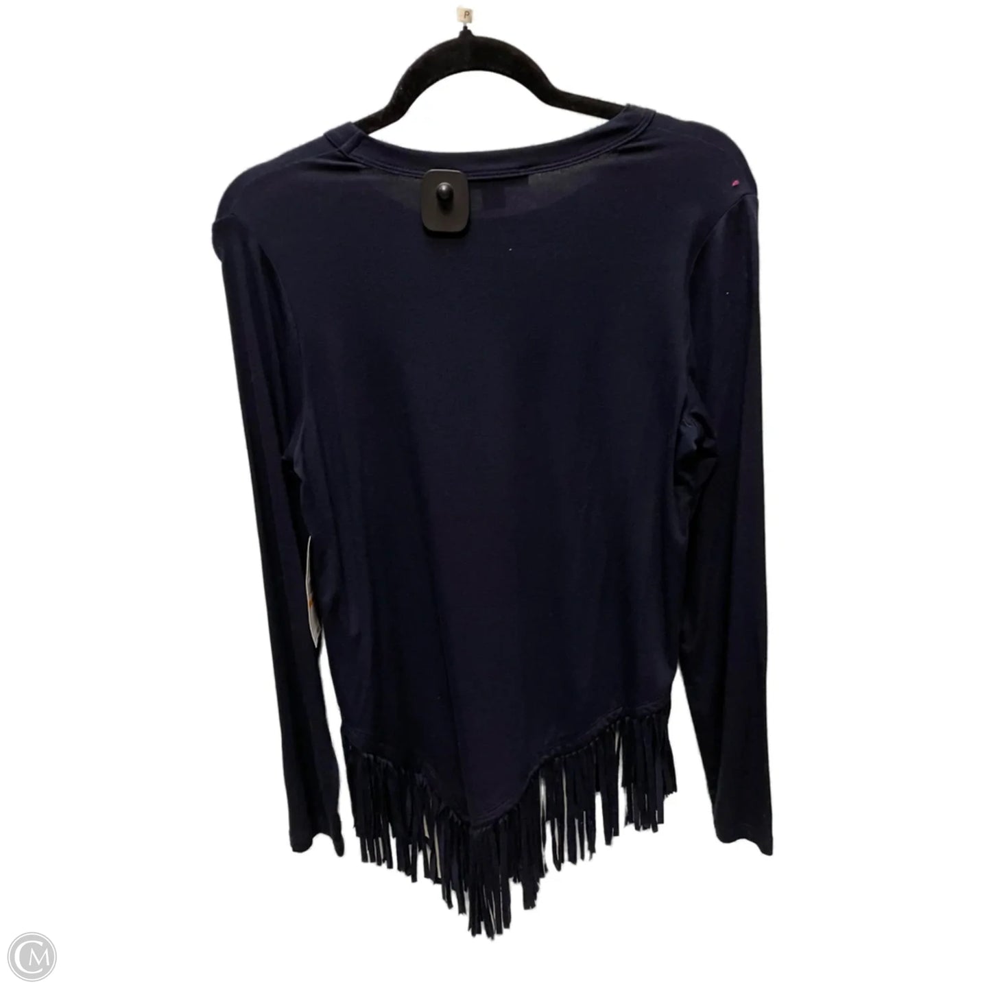 Top Long Sleeve By Karen Kane In Navy, Size: S