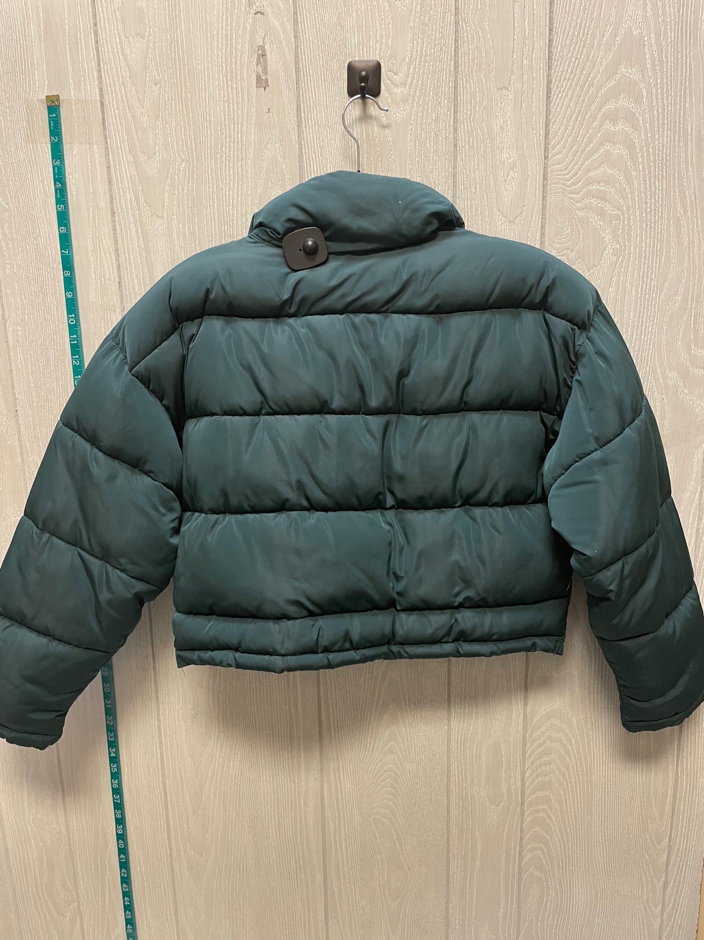 Coat Puffer & Quilted By La Hearts In Green, Size: Xs