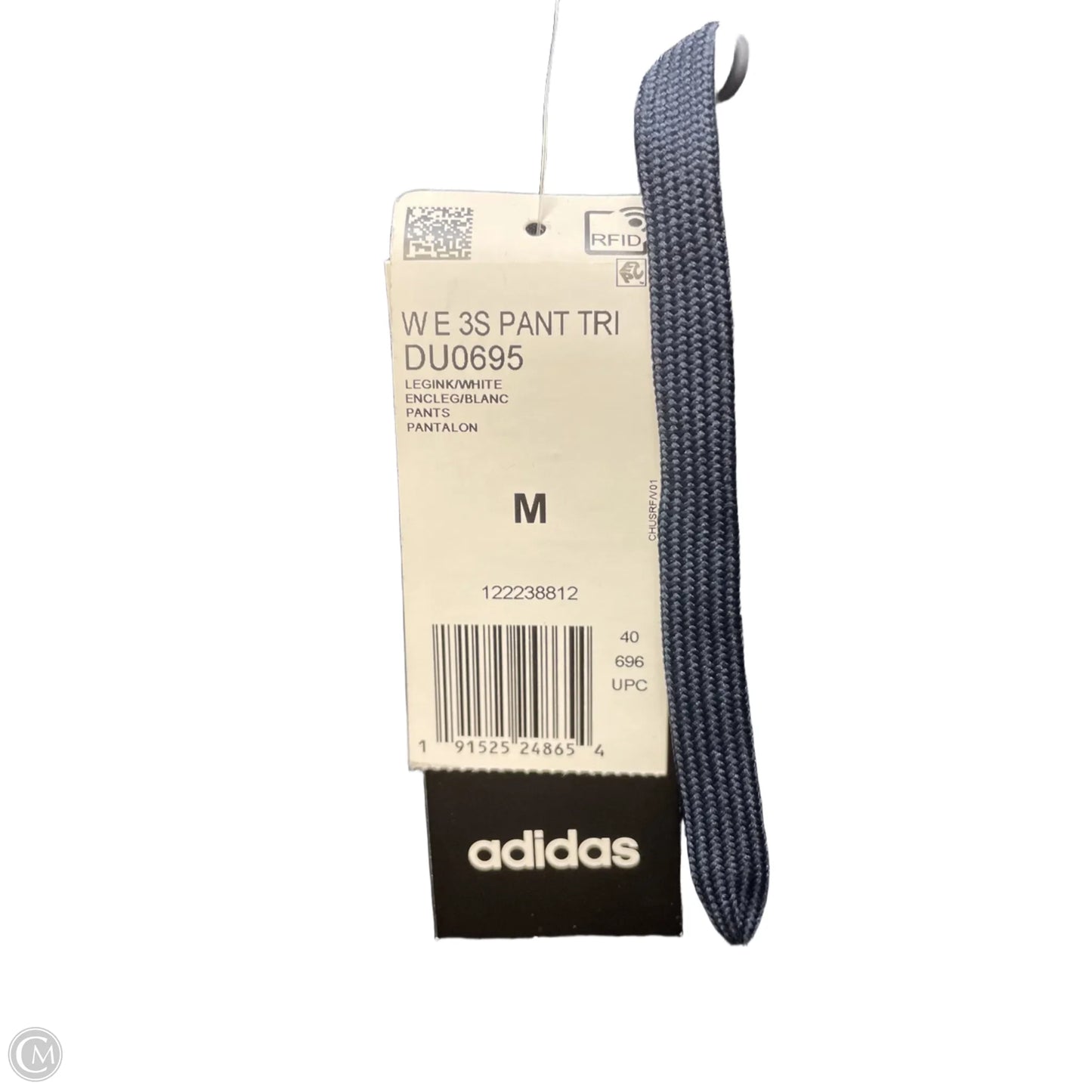 Athletic Pants By Adidas In Blue & White, Size: M