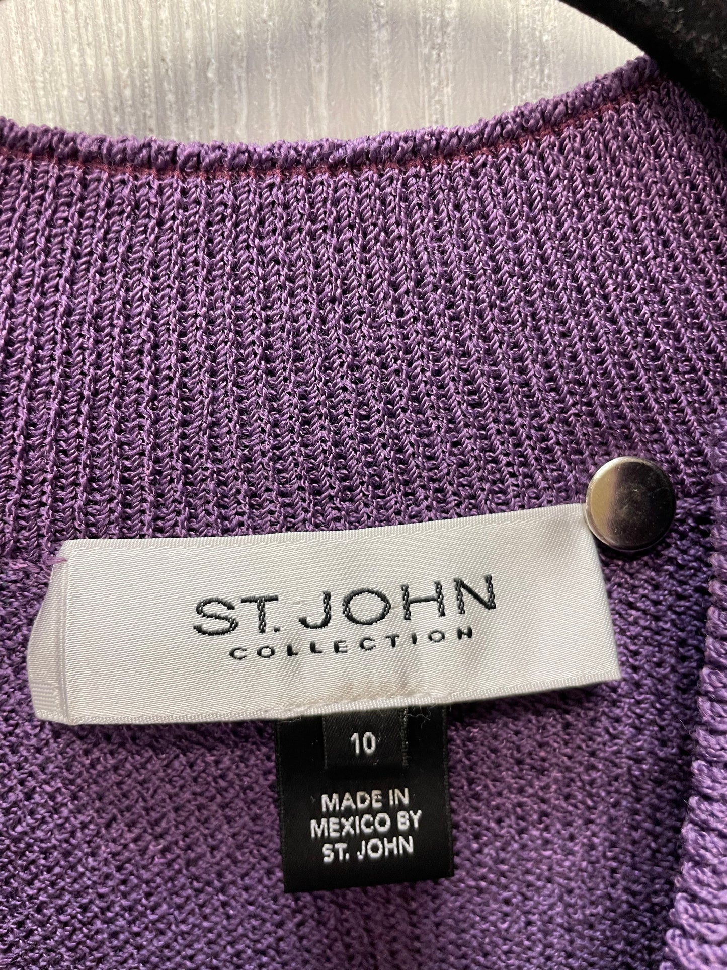 Dress Luxury Designer By St. John In Purple, Size: M