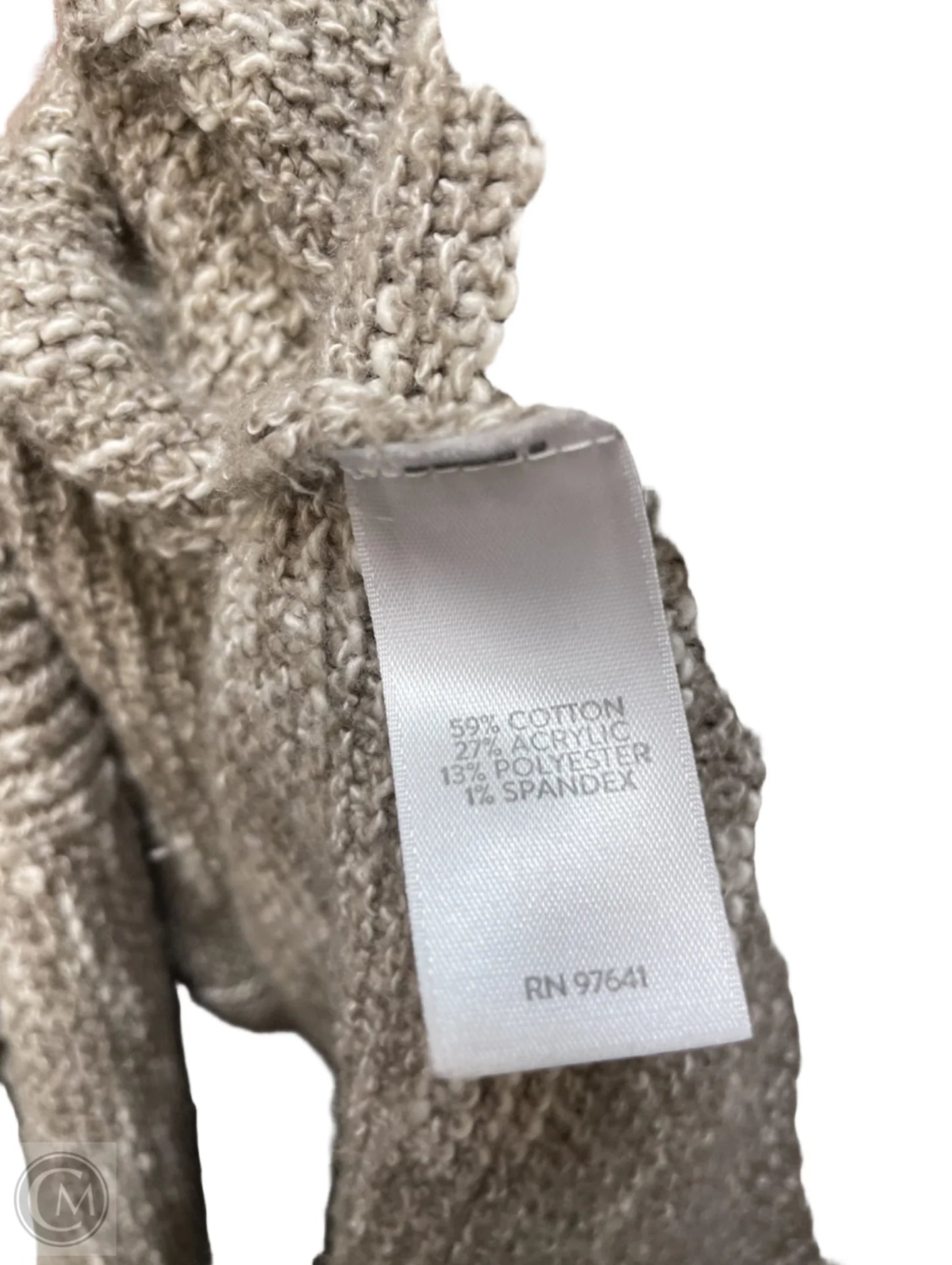 Sweater By Pure Jill In Tan & White, Size: M