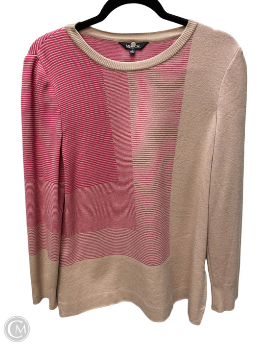 Sweater By Misook In Pink & Tan, Size: S