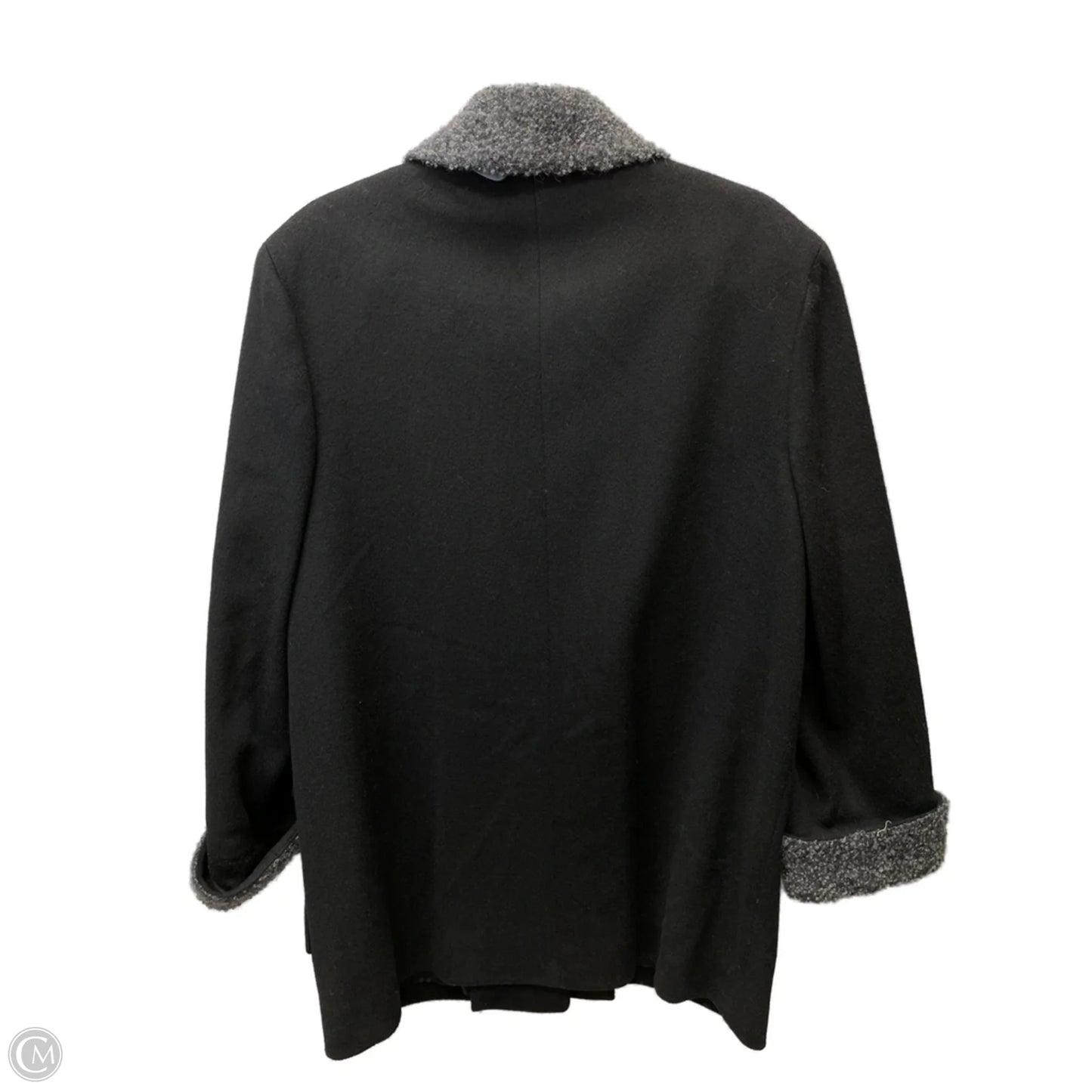 Coat Wool By Cmc In Black & Green, Size: L