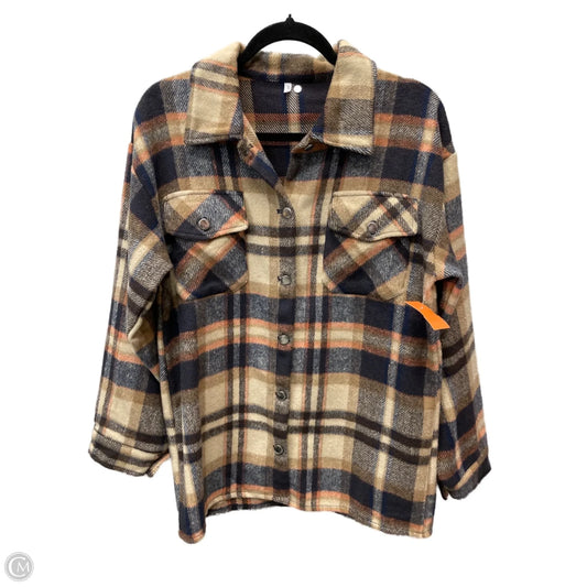 Jacket Shirt By Clothes Mentor In Plaid Pattern, Size: S