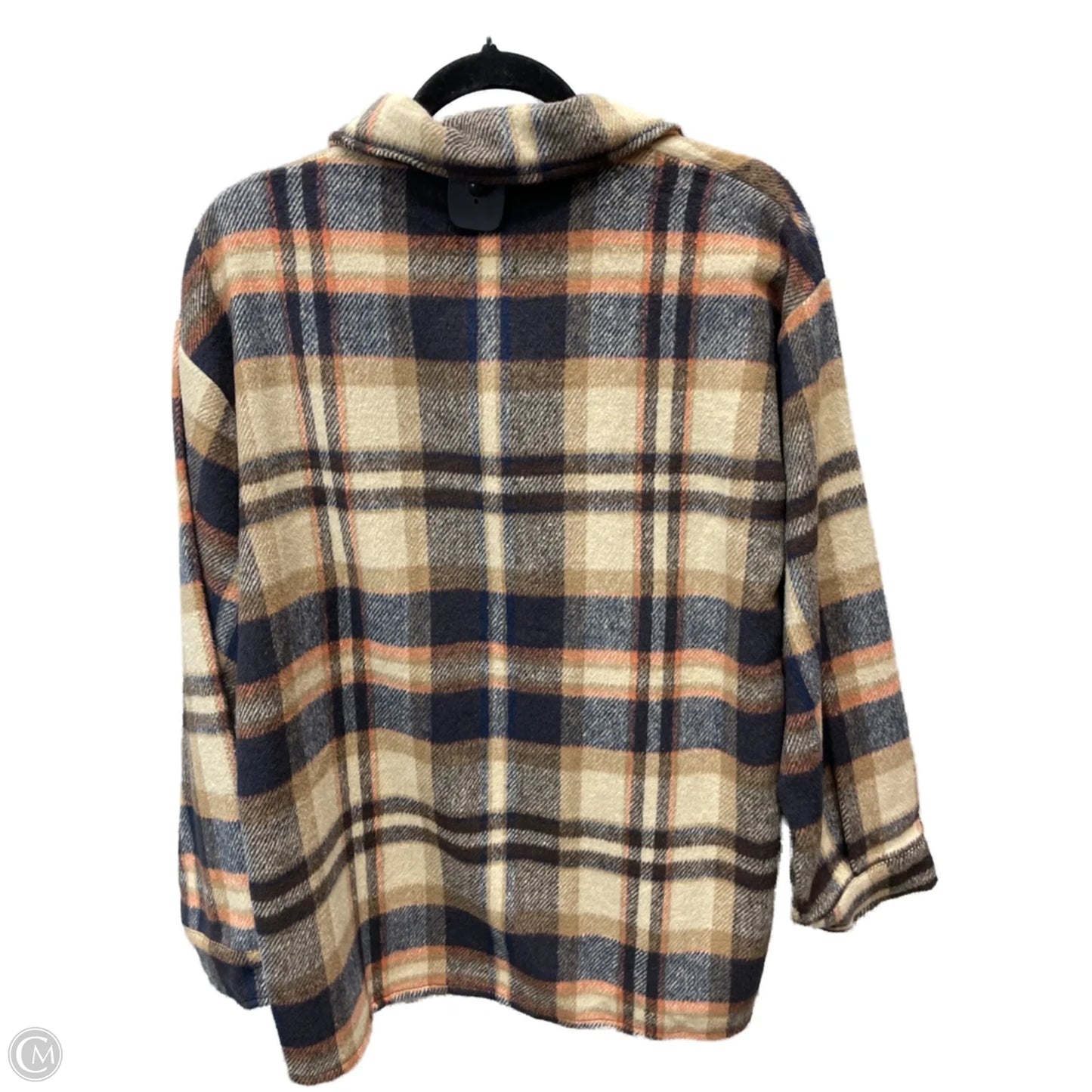 Jacket Shirt By Clothes Mentor In Plaid Pattern, Size: S