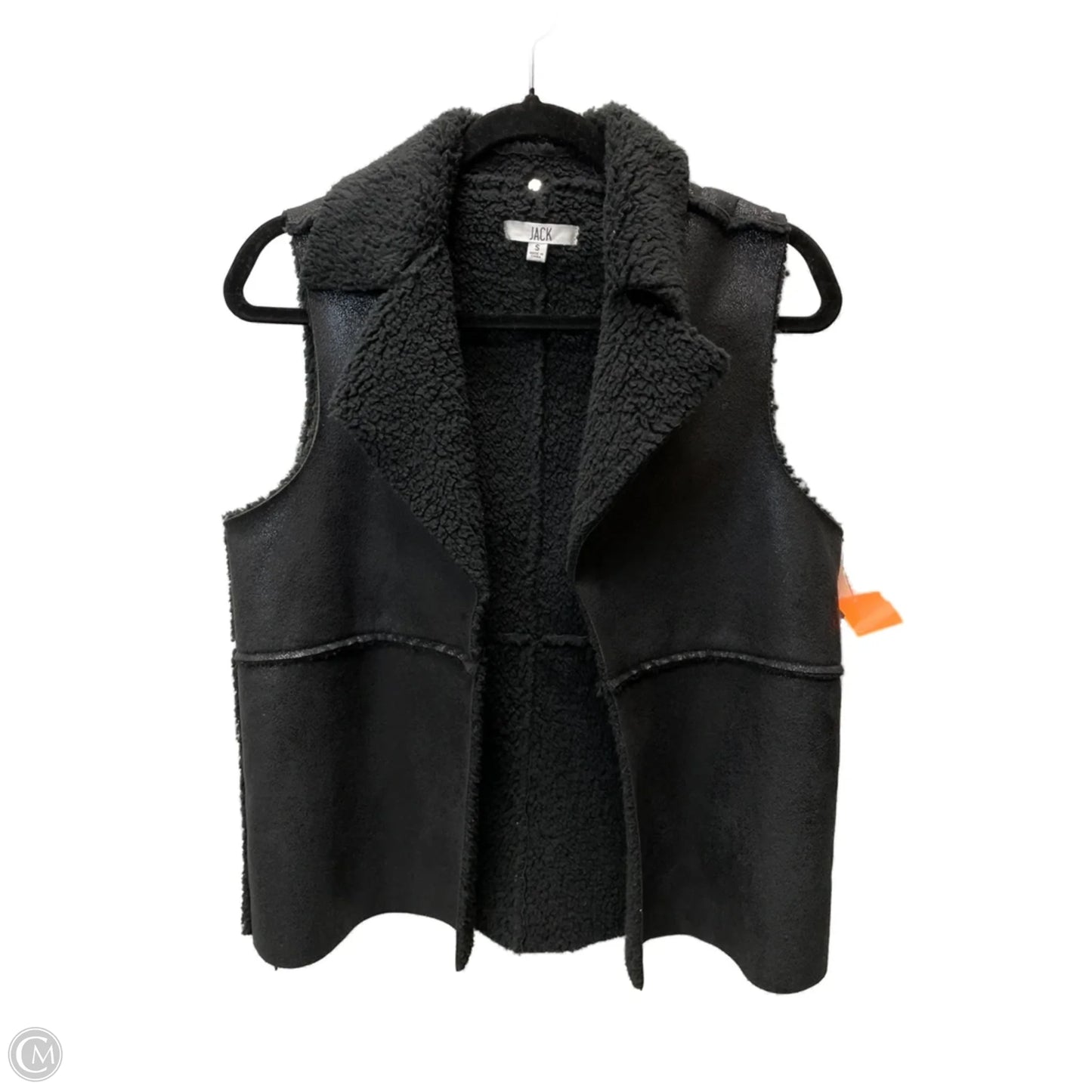 Vest Faux Fur & Sherpa By Jack In Black, Size: S
